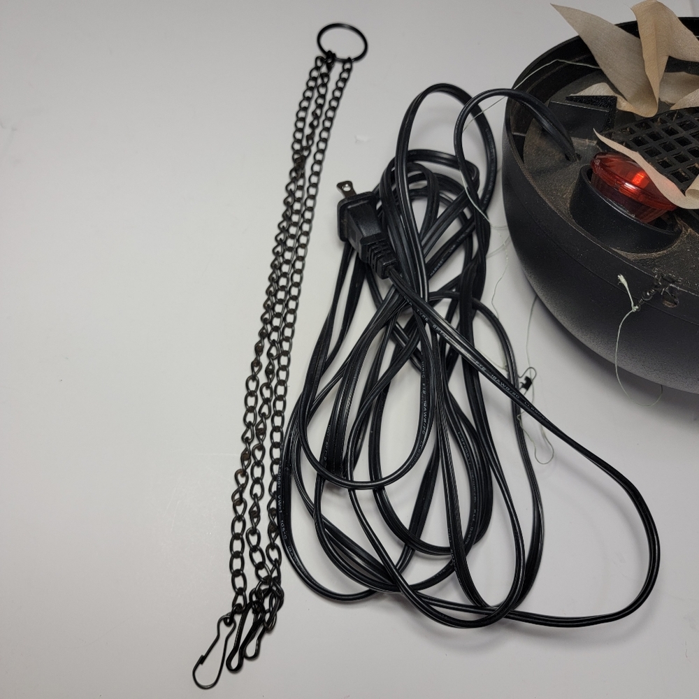 Spirit Halloween Mini Flame Light Hanging Cauldron 8" diameter Prop Haunted - Picture 6 of 14